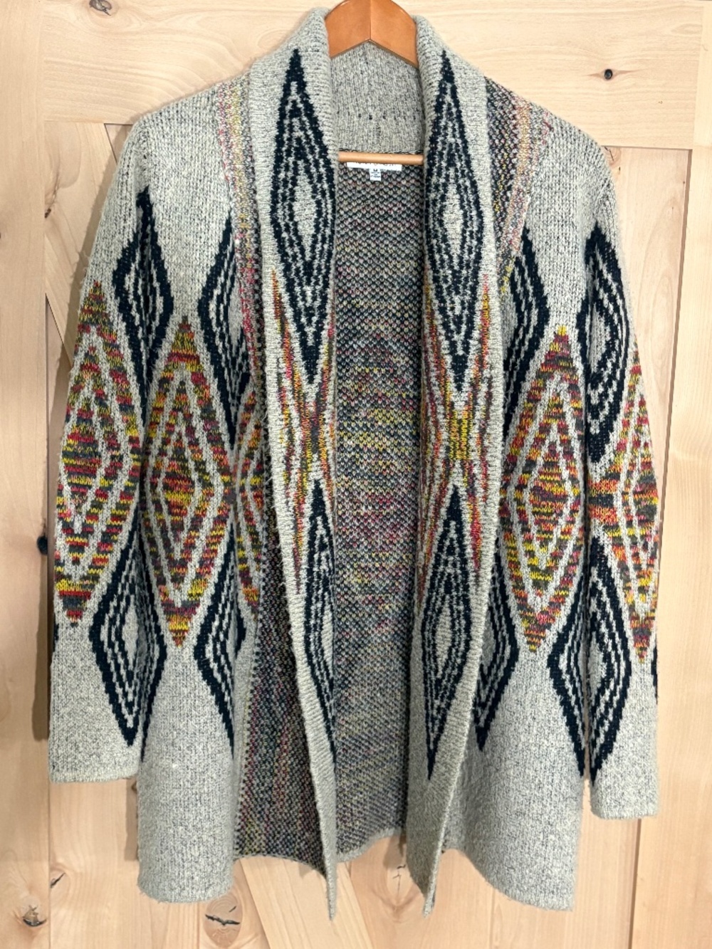 Woven Heart Cardigan Sweater
